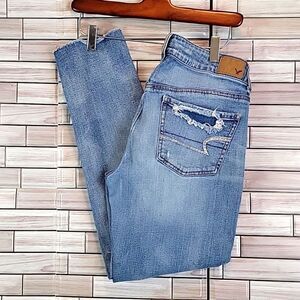 American Eagle outfitters Tom Girl straight leg stretch denim jeans Size 2